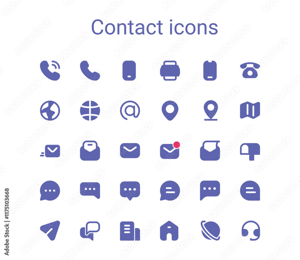 Contact glyph icons set. Solid small mini vector icons. Contact glyph icons set. Solid small mini vector icons.
