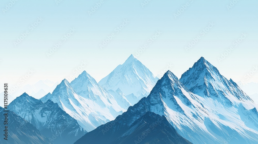 Snow-capped mountains rise majestically against a clear blue sky, showcasing nature's grandeur and tranquility. Snow-capped mountains rise majestically against a clear blue sky, showcasing nature's grandeur and tranquility.