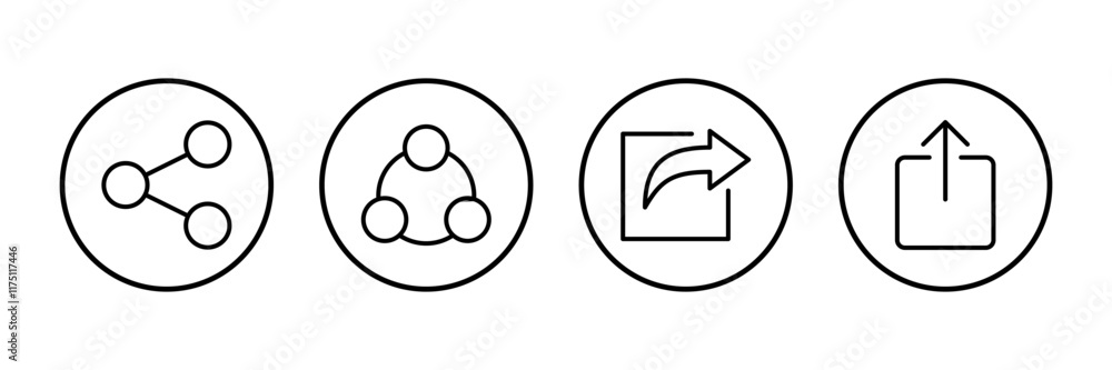 Share icon vector isolated on white background. Share vector icon Share icon vector isolated on white background. Share vector icon