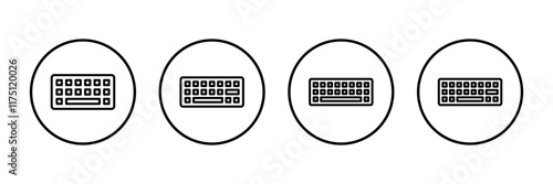 Keyboard icon vector isolated on white background. keyboard vector symbol
