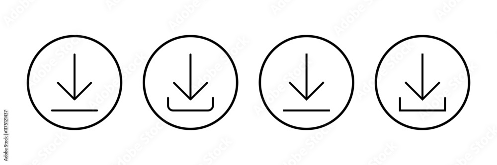Download icon vector isolated on white background. Downloading vector icon Download icon vector isolated on white background. Downloading vector icon