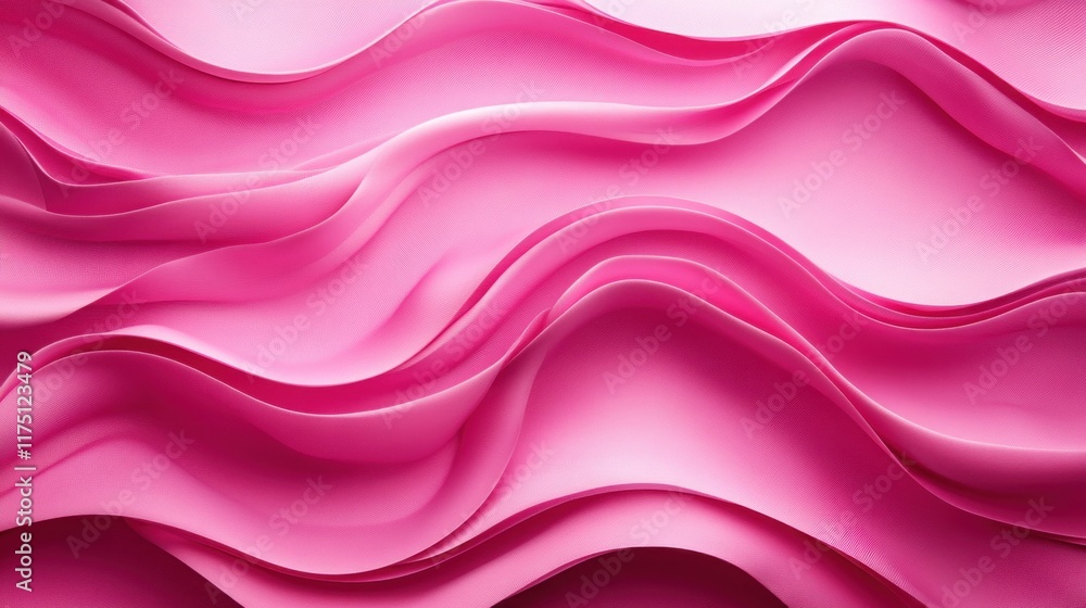 Smooth pink silk satin with wavy folds, creating a luxurious and romantic background for celebration cards or wide web banners Smooth pink silk satin with wavy folds, creating a luxurious and romantic background for celebration cards or wide web banners