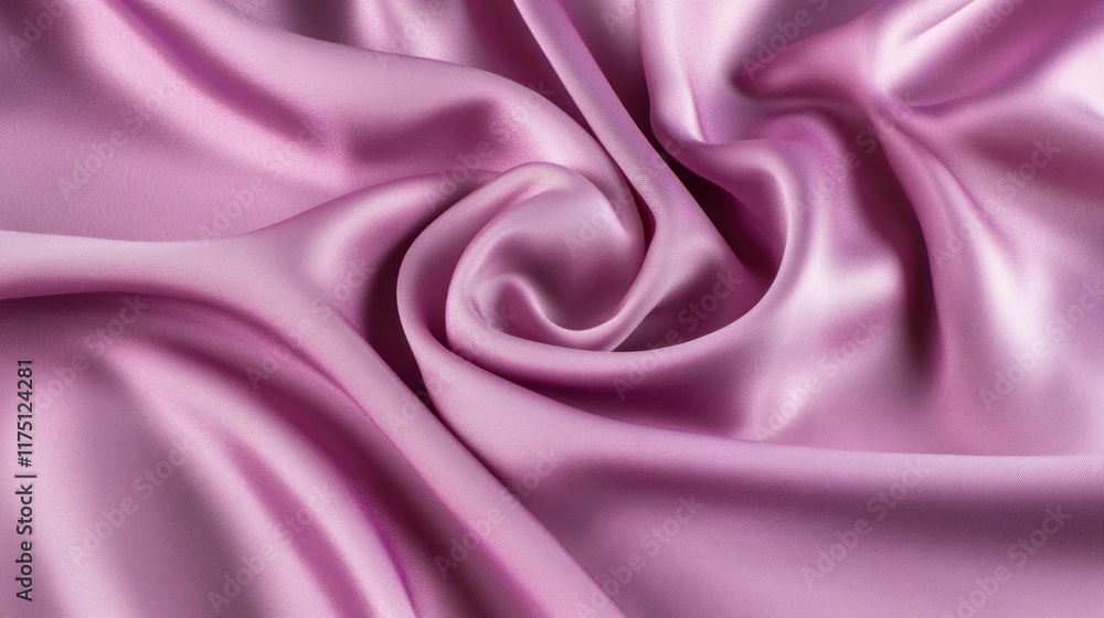 Obraz premium Soft pink-purple satin fabric with gentle folds and a luxurious light purple sheen, ideal for wedding or Mother's Day web banner designs