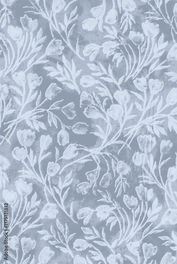All Over Nature Pattern with Subtle Color Harmony All Over Nature Pattern with Subtle Color Harmony