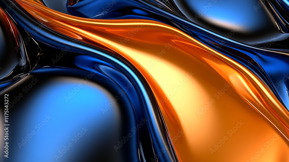 Fluid abstract art with vibrant colors Fluid abstract art with vibrant colors
