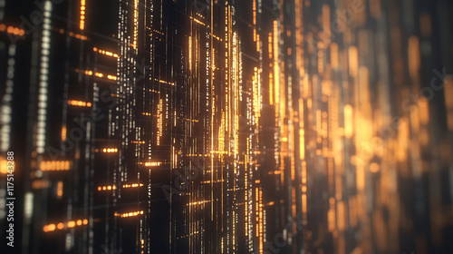 Wallpaper Mural Holographic crypto exchange showing live candlestick data with cryptographic locks overlaying the secure transactions Torontodigital.ca