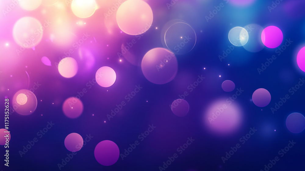 Colorful bokeh lights on vibrant background Colorful bokeh lights on vibrant background