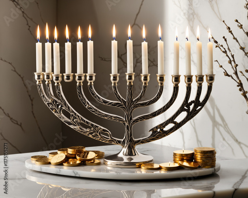  Chanukah Menorah photo