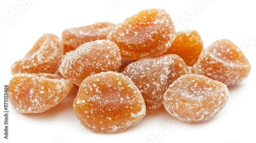 Salted cashew nuts isolated on white background