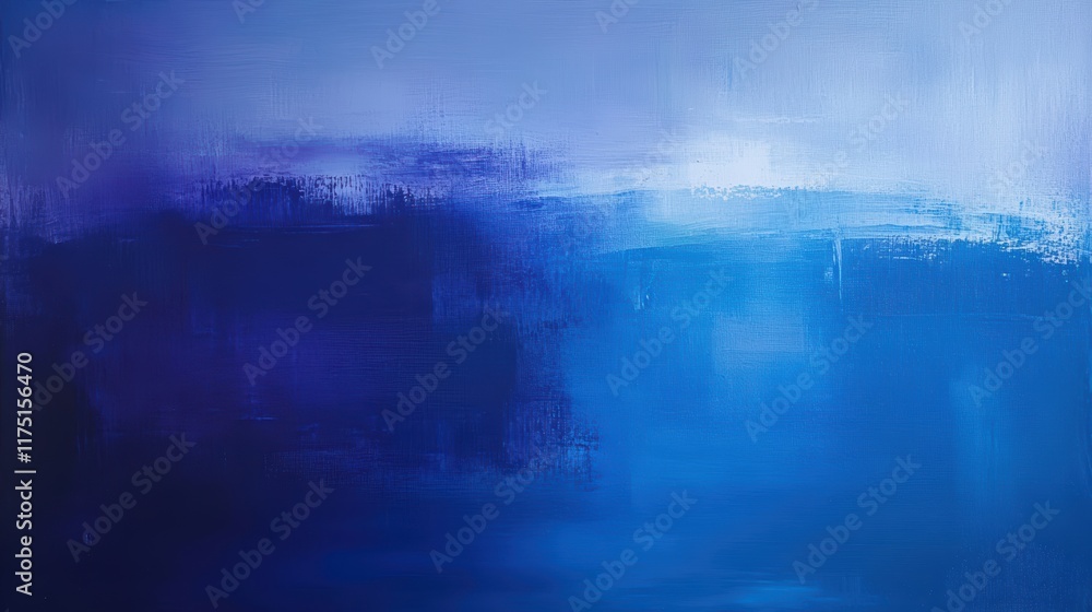 Naklejka premium Abstract Blue Gradient with Soft Brush Strokes and Texture