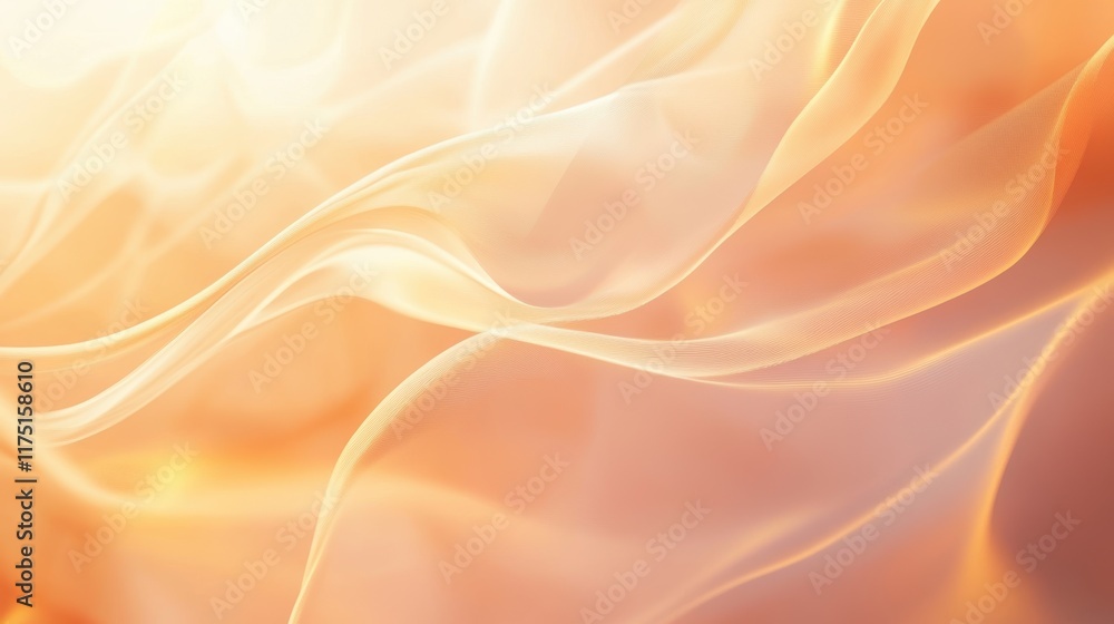 Soft Flowing Textures in Warm Golden Light Background Design Soft Flowing Textures in Warm Golden Light Background Design