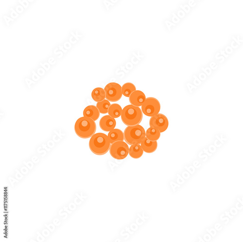 Bacteria Staphylococcus Aureus illustration