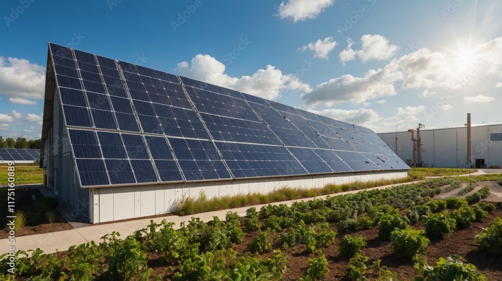 Solar Panel Array: A Serene Landscape of Sustainable Energy Solar Panel Array: A Serene Landscape of Sustainable Energy