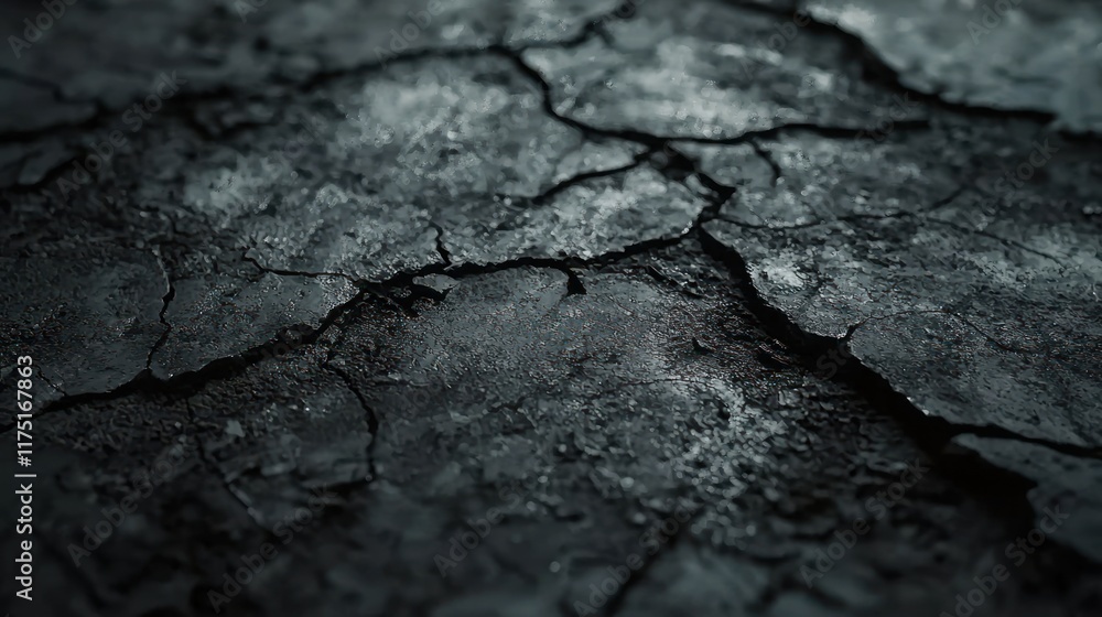 Dark Cracked Surface Texture Abstract Background Dark Cracked Surface Texture Abstract Background