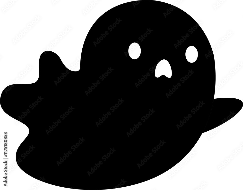 Fototapeta premium vector illustration of ghost silhouette