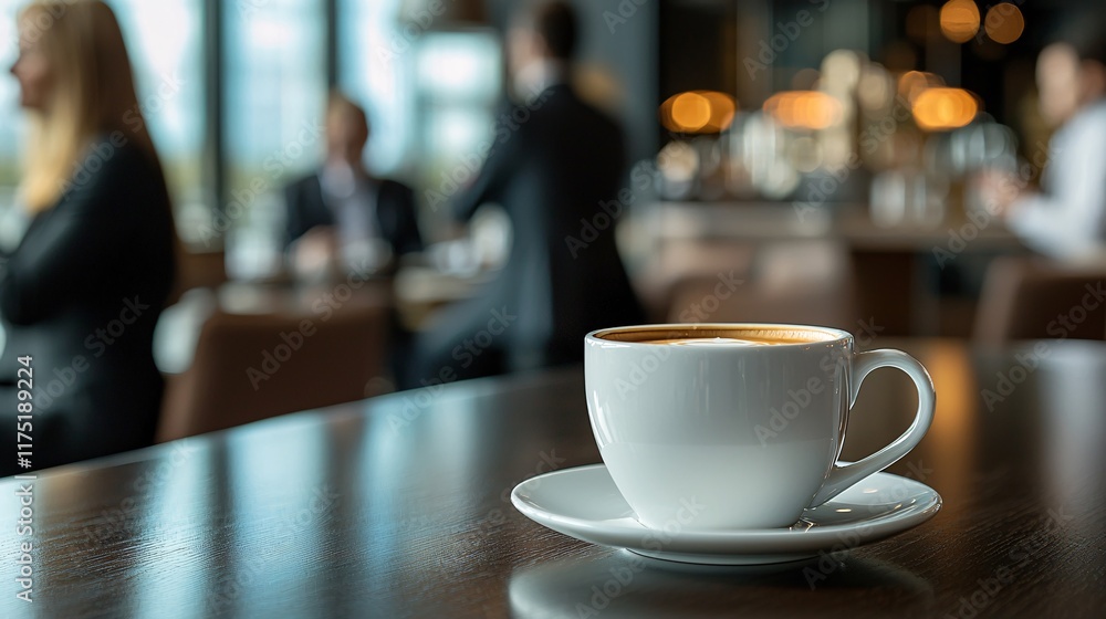Wealth management discussion over coffee in a relaxed setting Stock Photo with side copy space Wealth management discussion over coffee in a relaxed setting Stock Photo with side copy space