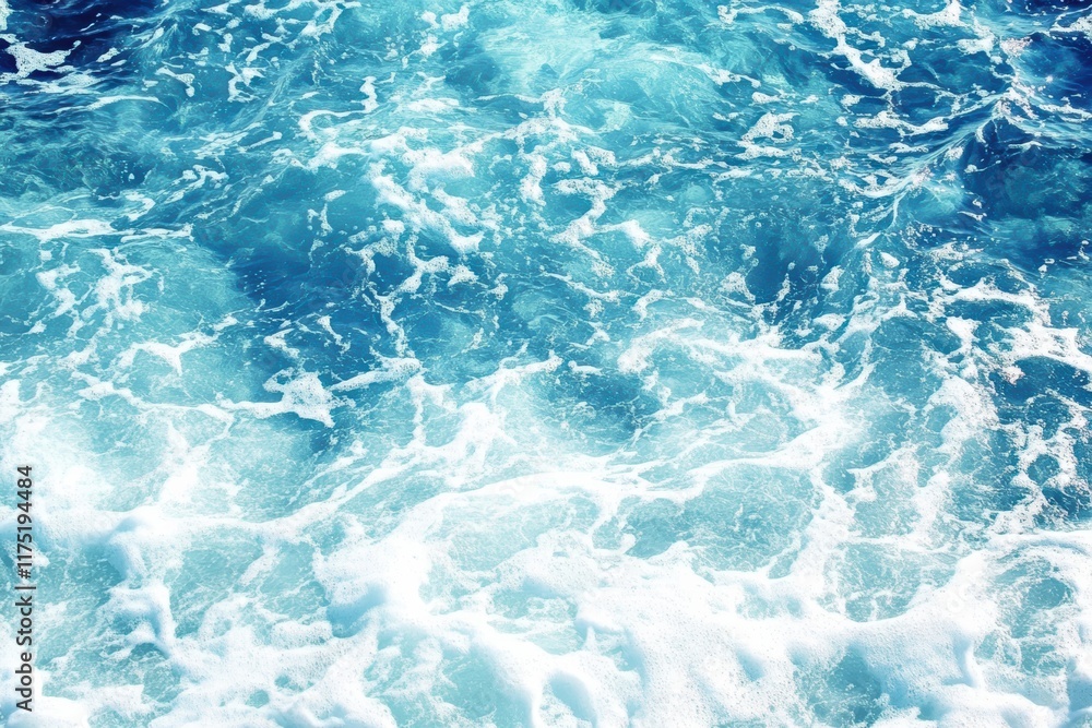 A stunning view of crystal clear ocean water with gentle waves, perfect for conveying serenity and natural beauty. A stunning view of crystal clear ocean water with gentle waves, perfect for conveying serenity and natural beauty.