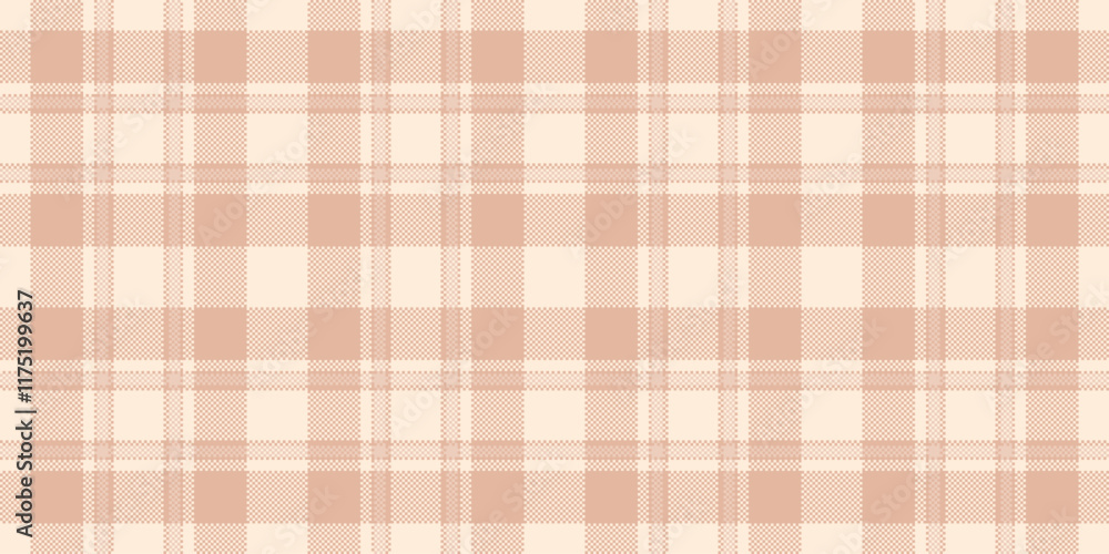 Exotic vector seamless pattern, bandanna background check tartan. Latin textile fabric plaid texture in light and antique white colors. Exotic vector seamless pattern, bandanna background check tartan. Latin textile fabric plaid texture in light and antique white colors.