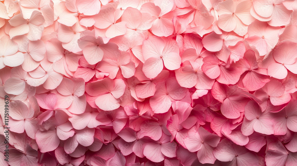 Fototapeta premium Soft Pink and White Flower Petals Spread Across a Gentle Background