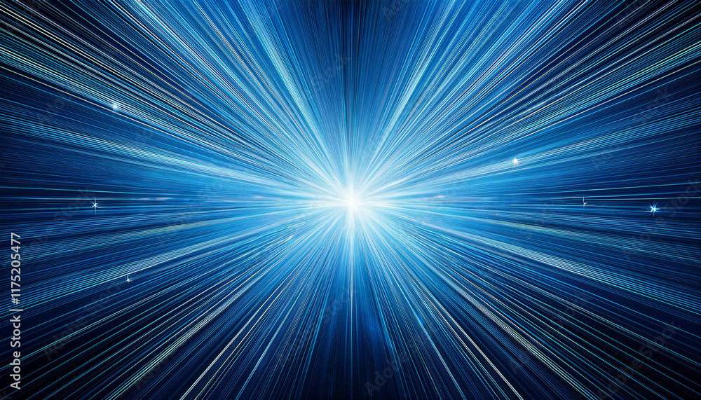 Obraz premium starburst abstract blue background