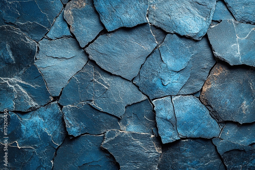 Textured Dark Blue Slate Stone Wall Background Textured Dark Blue Slate Stone Wall Background