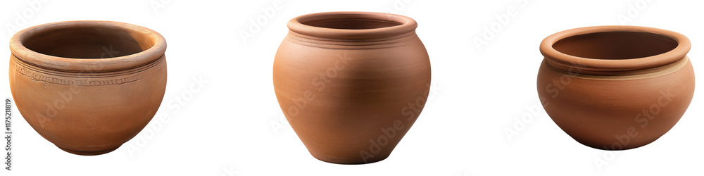 Clay handi isolated on transparent background, Set of Clay handi isolated on transparent background, Set of