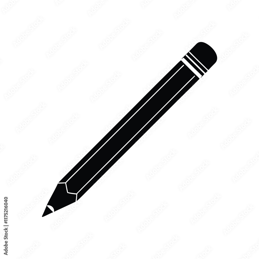 pencil flat design on white background.eps pencil flat design on white background.eps