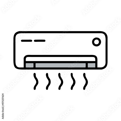 air conditioner icon design
