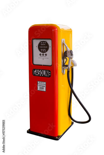Vintage gasoline fuel pump dispenser