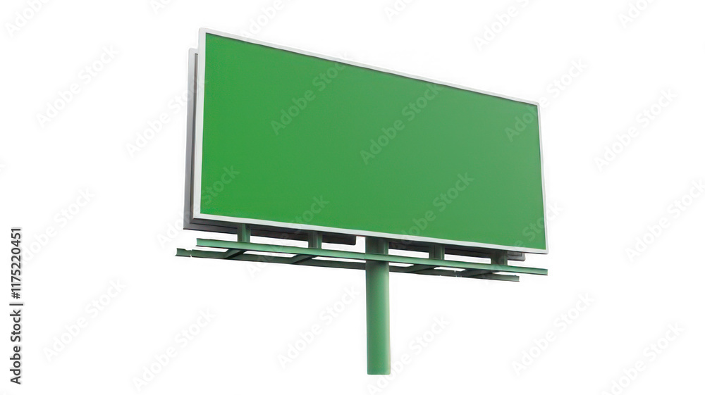 Fototapeta premium Blank green billboard 