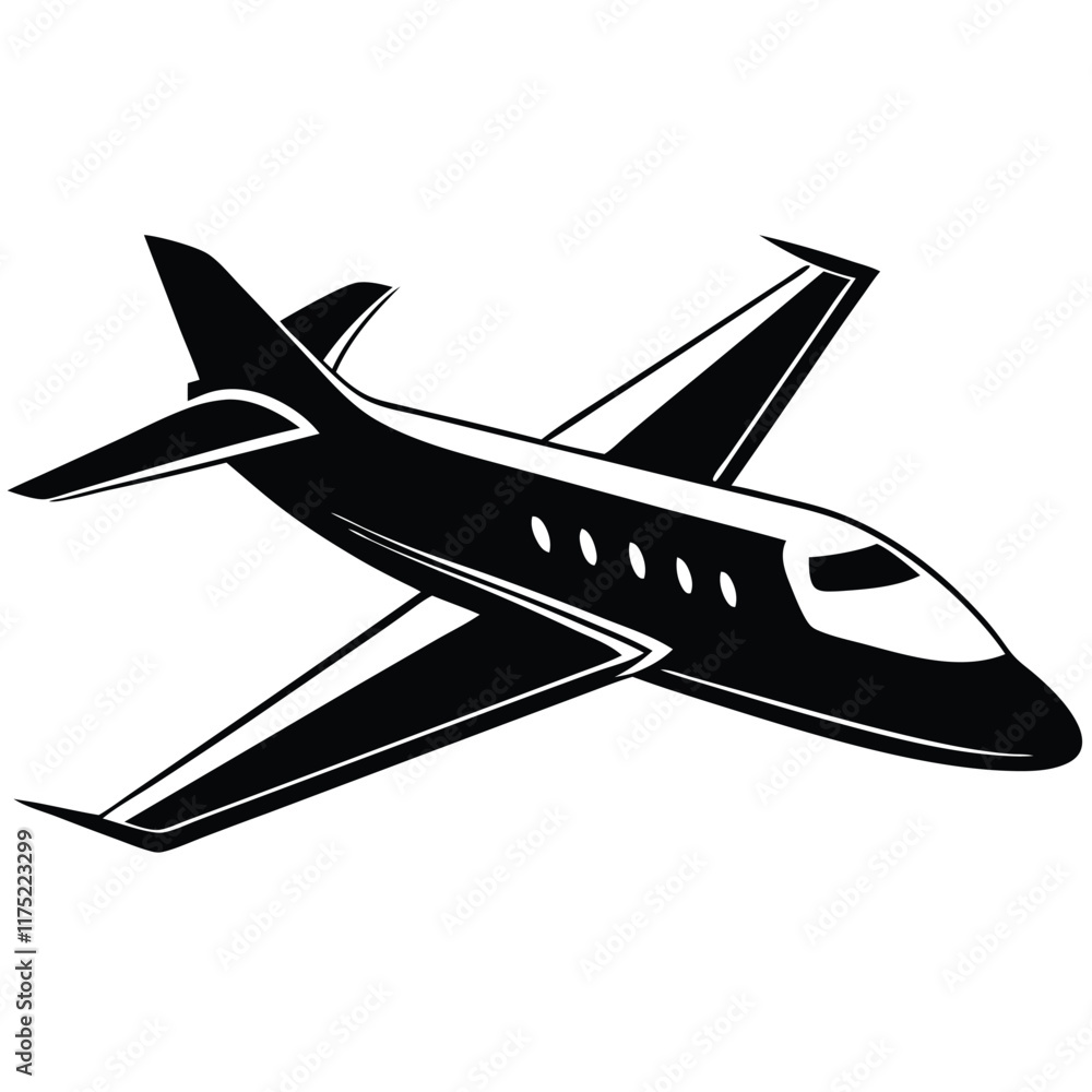 Naklejka premium privet jet vector file