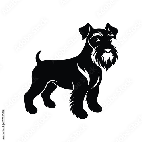 schnauzer dog.eps