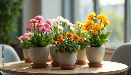 Wallpaper Mural Colorful Flower Arrangement on a Table Torontodigital.ca