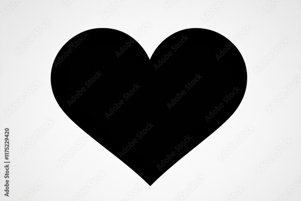 A minimalist black heart icon on a plain white background, perfect for romantic designs or love-themed projects. A minimalist black heart icon on a plain white background, perfect for romantic designs or love-themed projects.