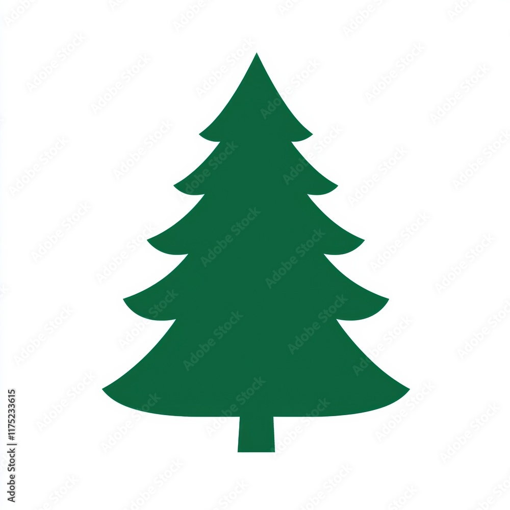 A simple of a green pine tree, symbolizing nature and tranquility in a minimalist style. A simple of a green pine tree, symbolizing nature and tranquility in a minimalist style.