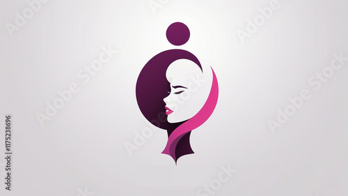 Minimalist Woman Illustration for International Women's Day, March 8th