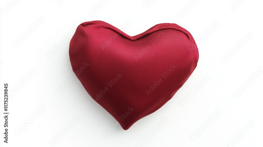 Elegant heart-shaped napkin home decor textile art indoor close-up Elegant heart-shaped napkin home decor textile art indoor close-up