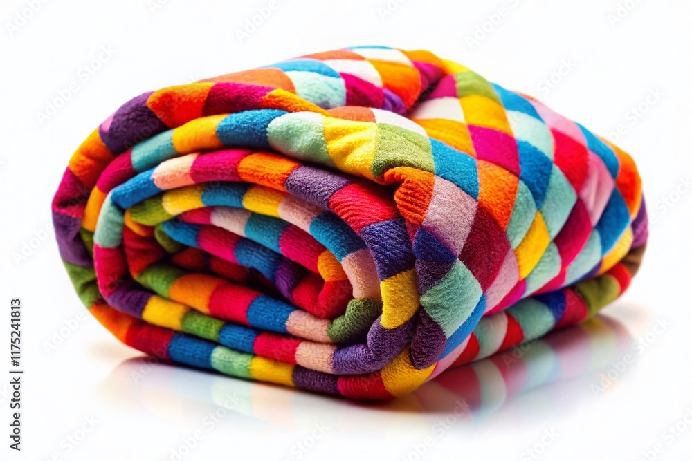 Soft Cozy Knit Blanket, White Background, Tilt-Shift Photography Soft Cozy Knit Blanket, White Background, Tilt-Shift Photography