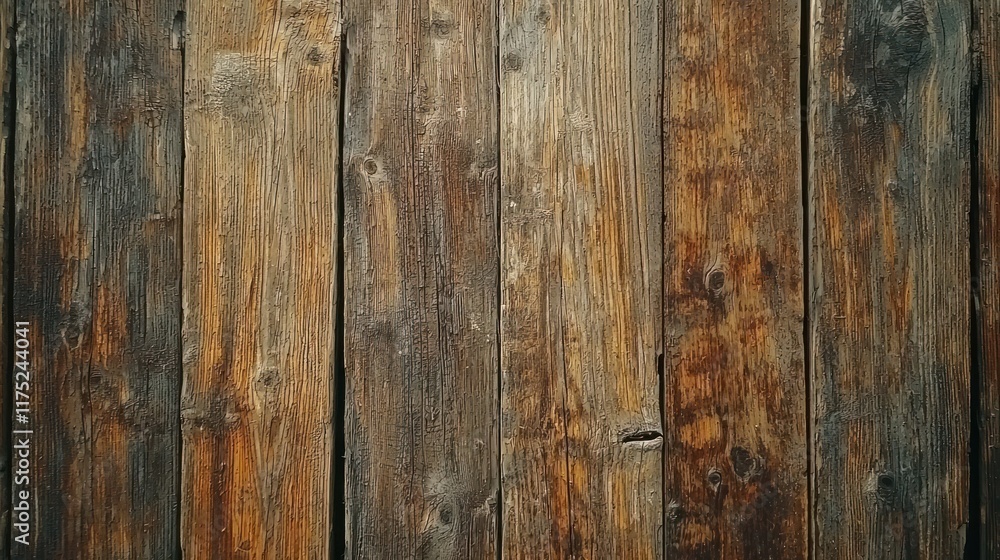 Rustic Wooden Texture Background: Weathered Brown Planks Rustic Wooden Texture Background: Weathered Brown Planks