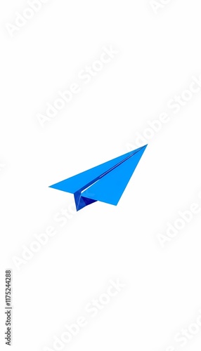 Wallpaper Mural Vibrant Blue Paper Airplane Torontodigital.ca