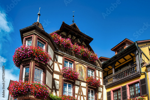 The beautiful old town of Kaysersberg in Alsace.