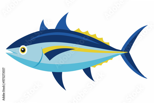 blue shark illustration