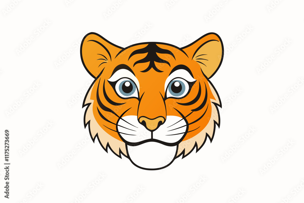 Fototapeta premium tiger head vector