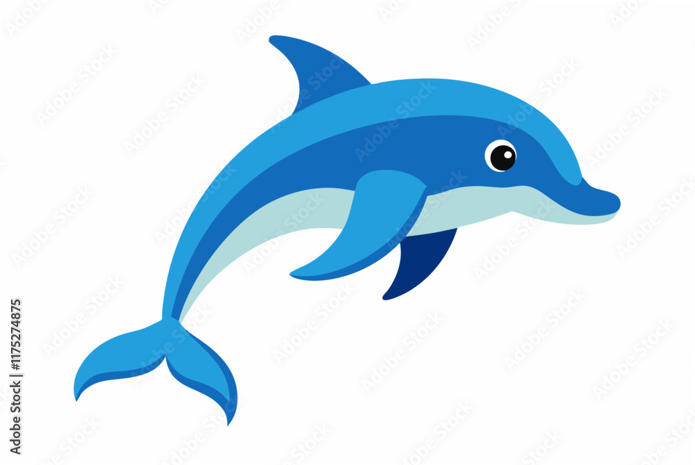 Obraz premium dolphin isolated on white