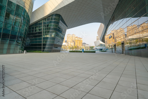 Obraz na płótnie Sports Park Square and Modern Architecture in Chengdu, China w salonie