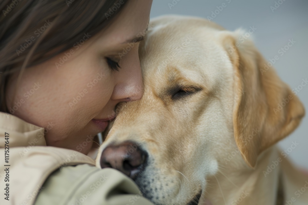 A trained therapy dog offers a calming presence and emotional support, providing comfort and relief to those navigating the challenges of post-traumatic stress disorder with love and resilience. A trained therapy dog offers a calming presence and emotional support, providing comfort and relief to those navigating the challenges of post-traumatic stress disorder with love and resilience.