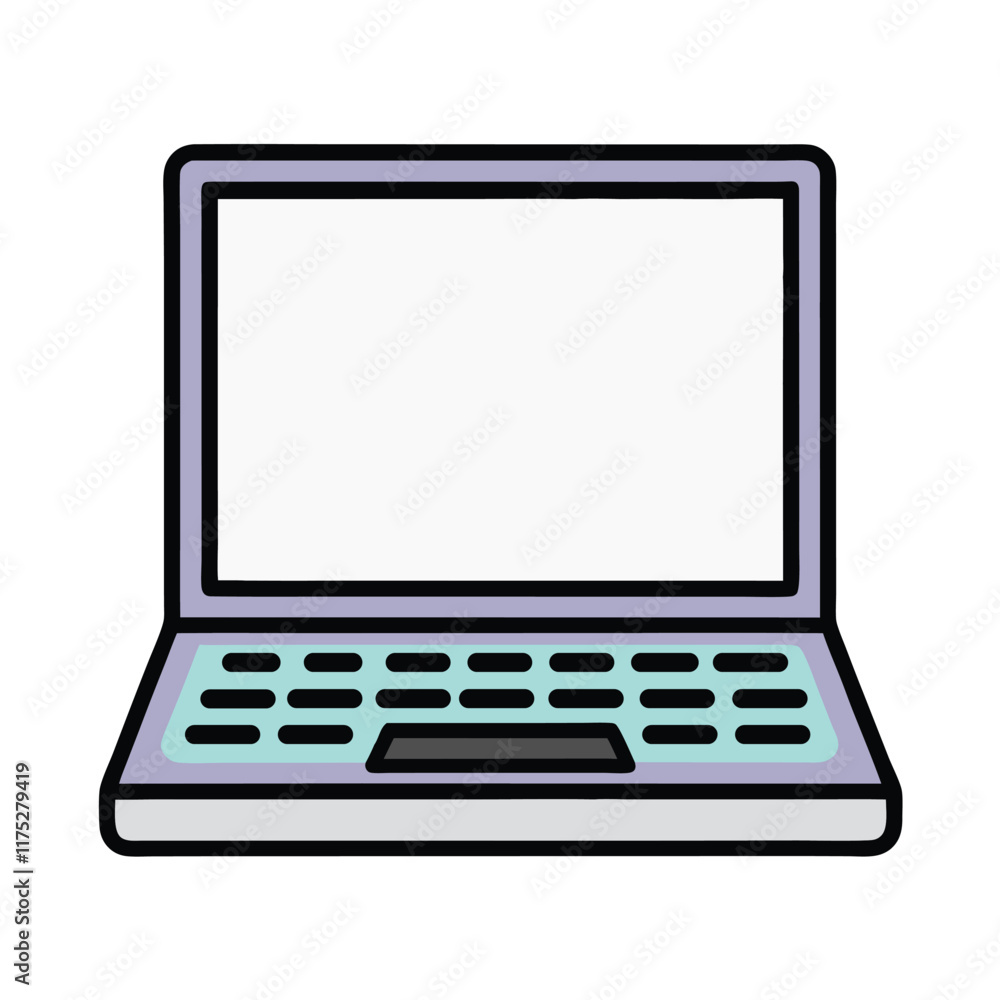 Minimalist Laptop Computer Vector Design. Minimalist Laptop Computer Vector Design.