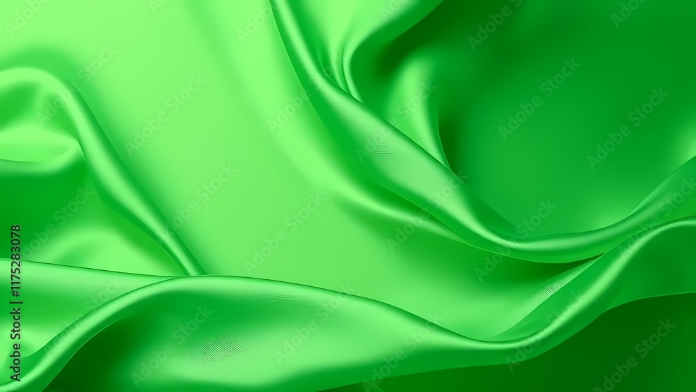 Obraz premium green silk background