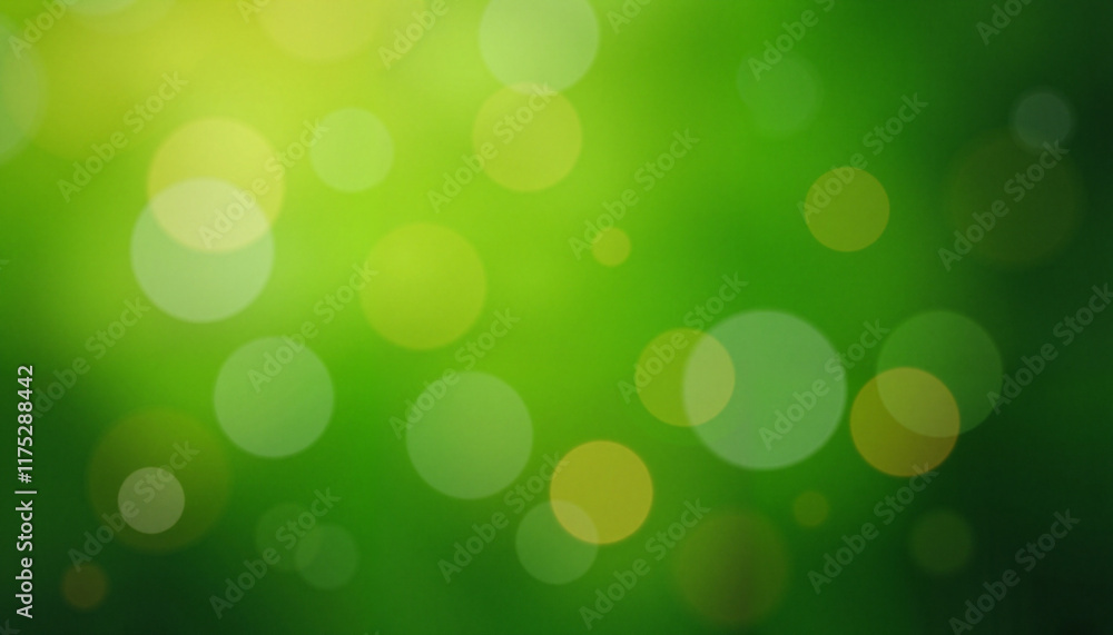 Fototapeta premium Green bokeh background with soft lighting