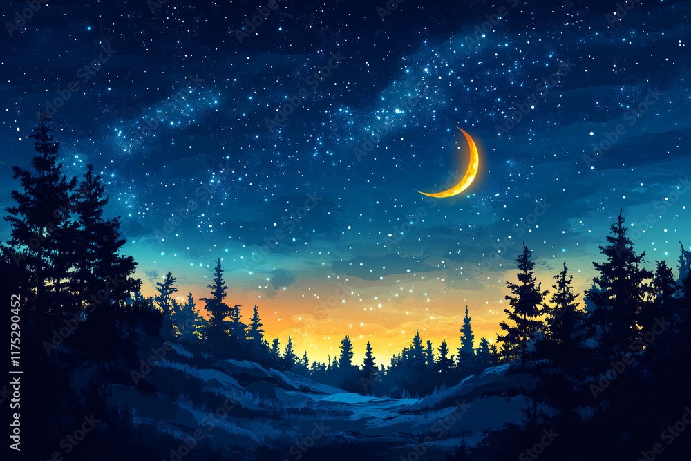 Fototapeta premium star sky night background